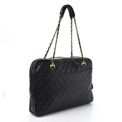 Chanel Lambskin Quilted Shoulder Bag Black 2 of 14