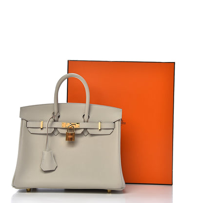 Hermes Swift Birkin 25 Gris Perle 33 of 33
