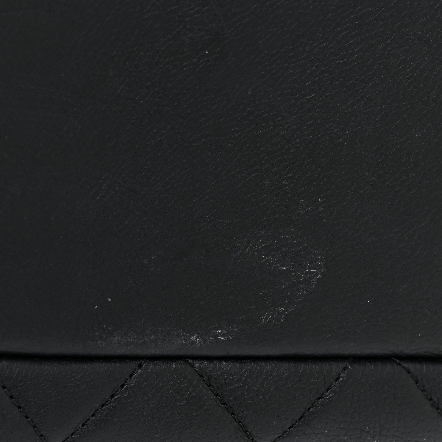 Calfskin Quilted Small CC Crown Tote Black