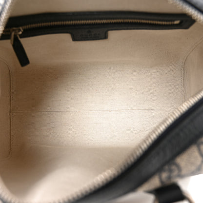 Gucci GG Supreme Monogram Web Small Ophidia Top Handle Bag Beige Blue 5 of 11