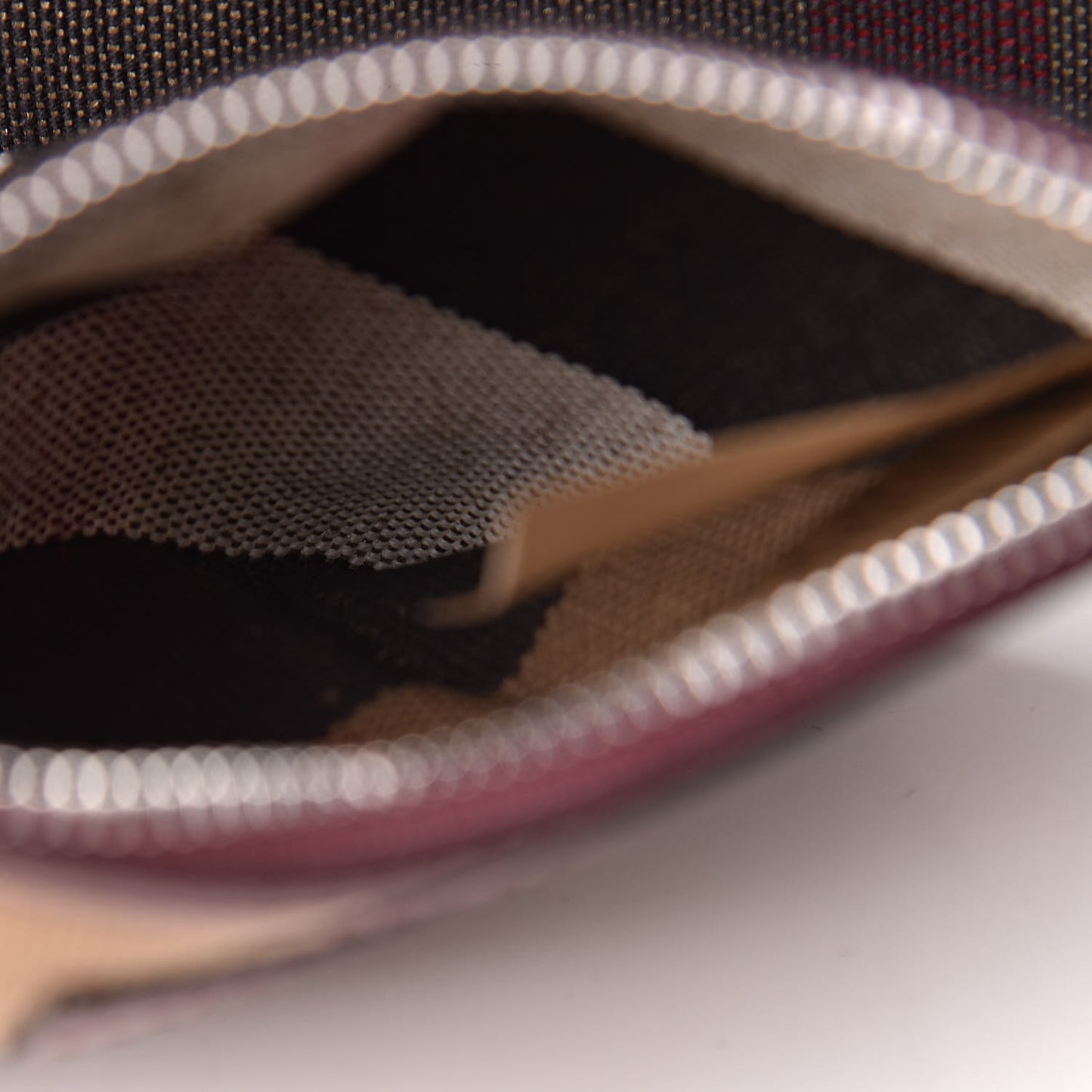 Canvas Mega Check Mini Ashby Tassel Crossbody Burgundy Red