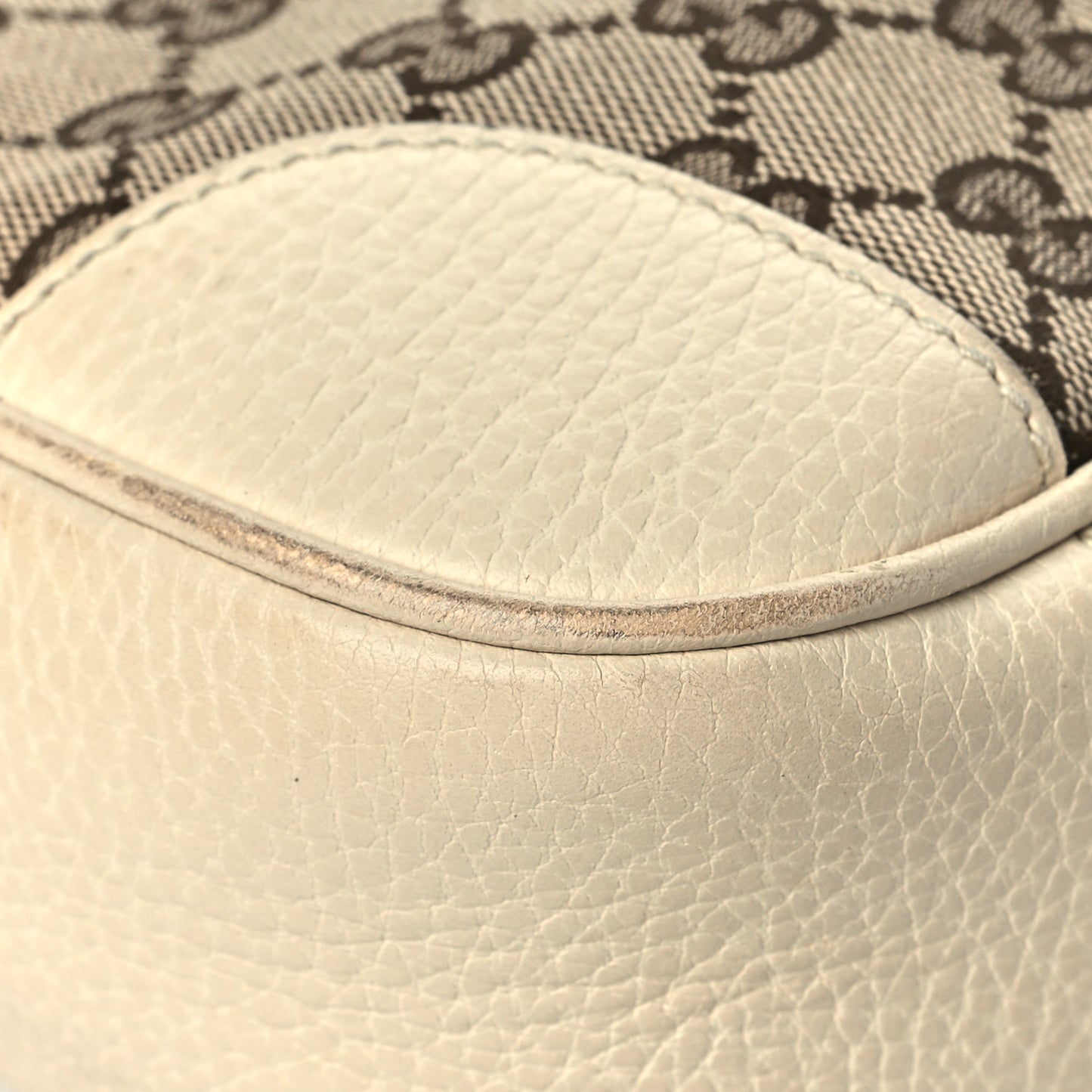 Monogram Dollar Calfskin Mini Bree Messenger Bag Beige Ebony Avoire