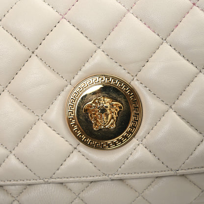 Versace Nappa Quilted Small Medusa Chain Crossbody White 10 of 12