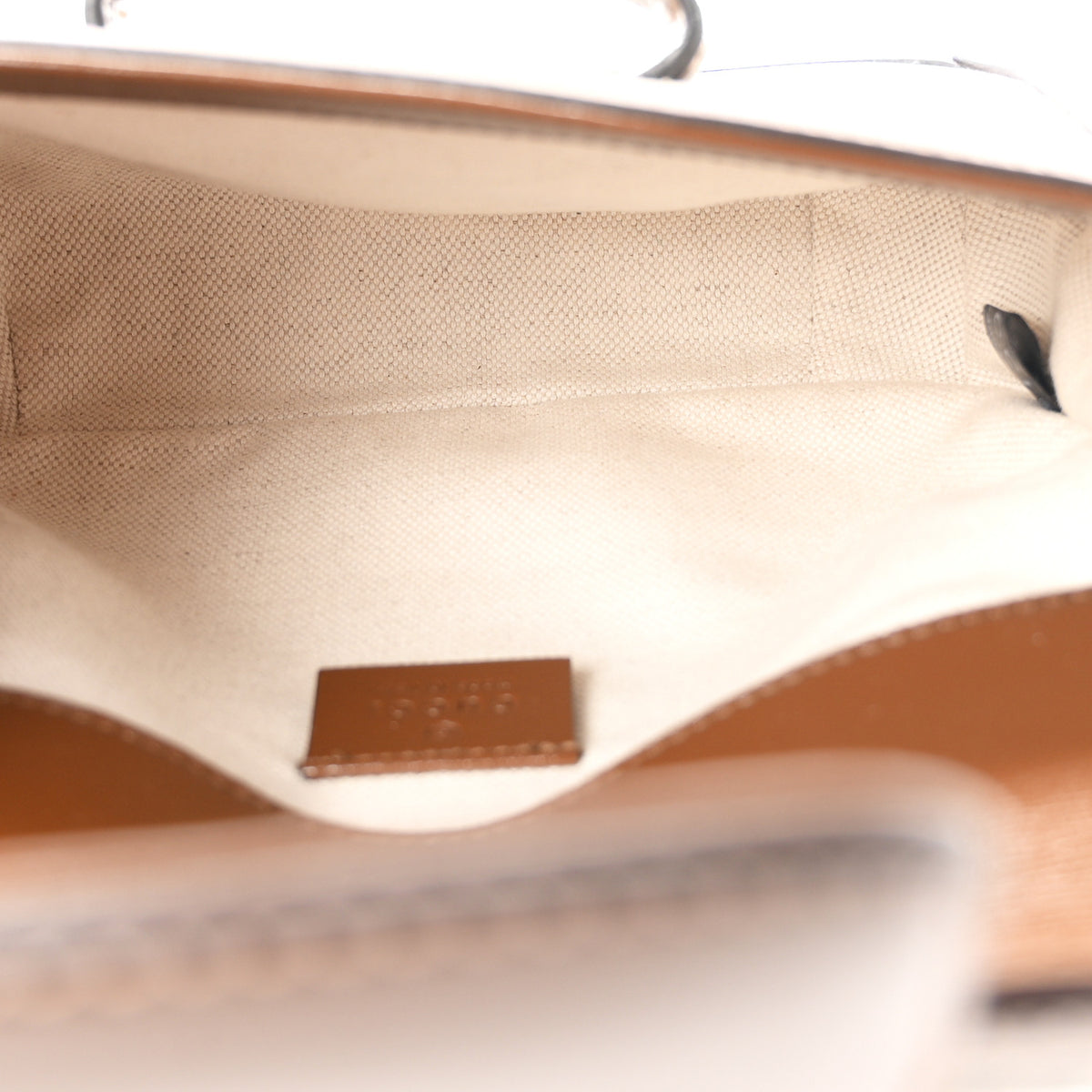 Gucci GG Supreme Monogram Web Mini Horsebit 1955 Shoulder Bag Beige Brown Sugar 5 of 10