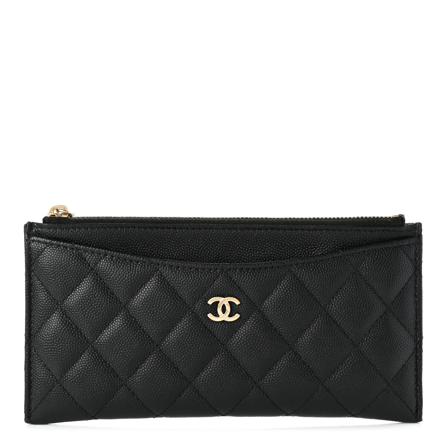 Chanel Caviar Quilted Classic Zip Pouch Black 1 of 8