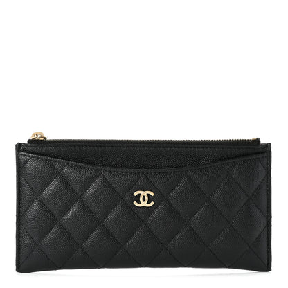 Chanel Caviar Quilted Classic Zip Pouch Black 1 of 8