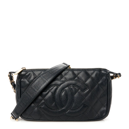 Chanel Caviar Quilted CC Shoulder Bag Black 1 of 12