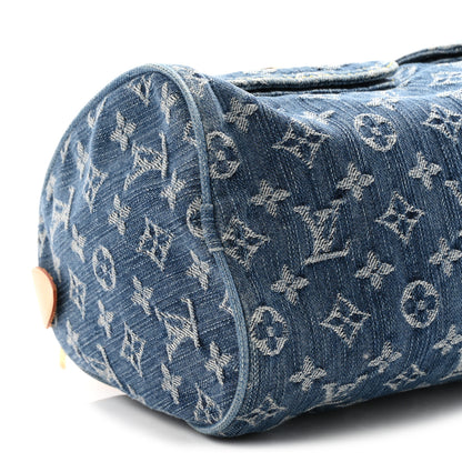Louis Vuitton Monogram Denim Neo Speedy Blue 8 of 9