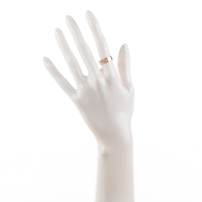 Hermes 18K Rose Gold Diamond PM H D'Ancre Ring 51 5.75 2 of 5