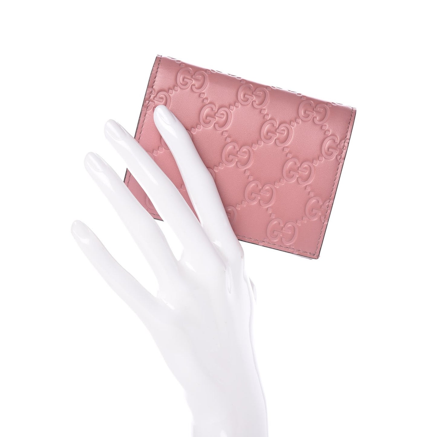 Guccissima Card Case Wallet Pink