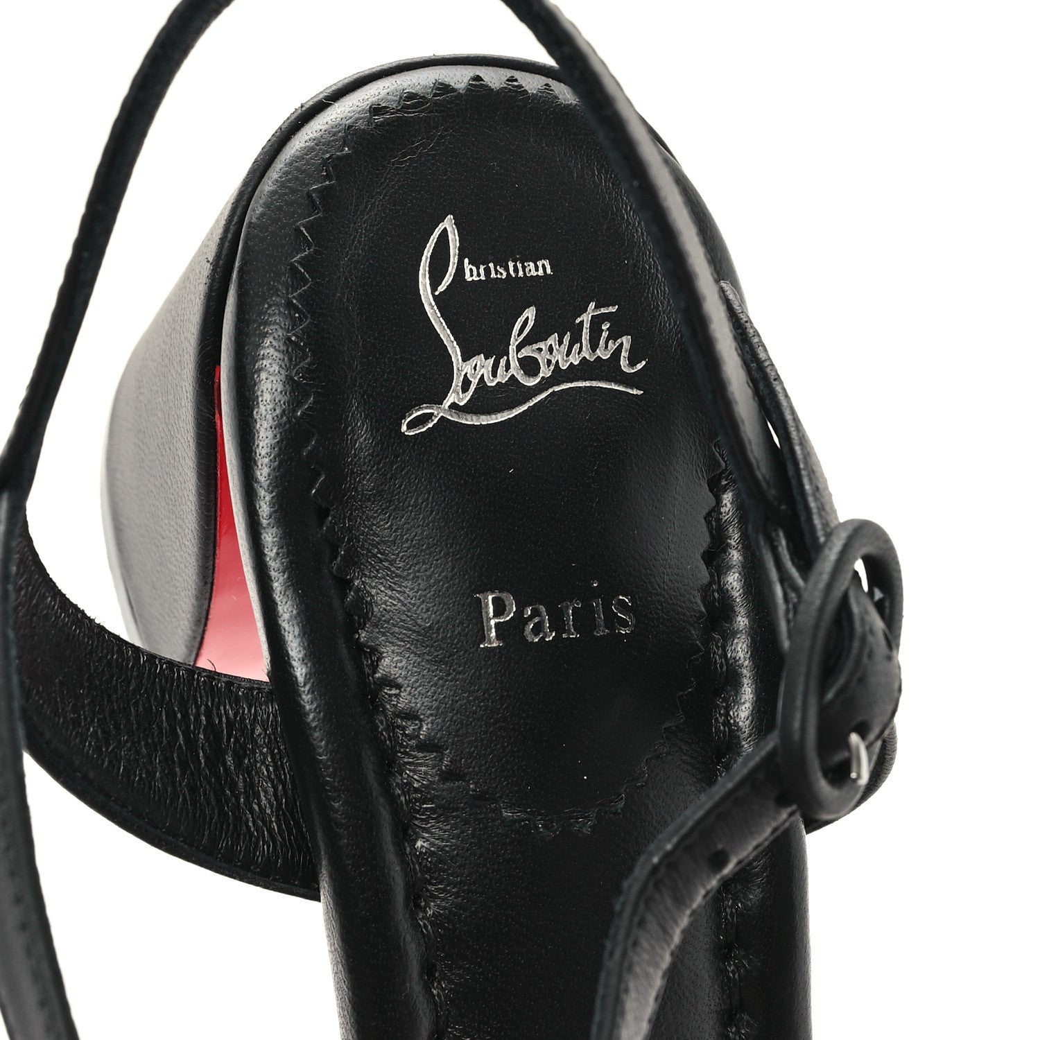 Christian Louboutin Nappa Miss Jane 55 Sandal 38.5 Black 8 of 9