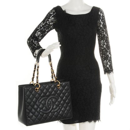 Chanel Caviar Grand Shopping Tote GST Black 2 of 7