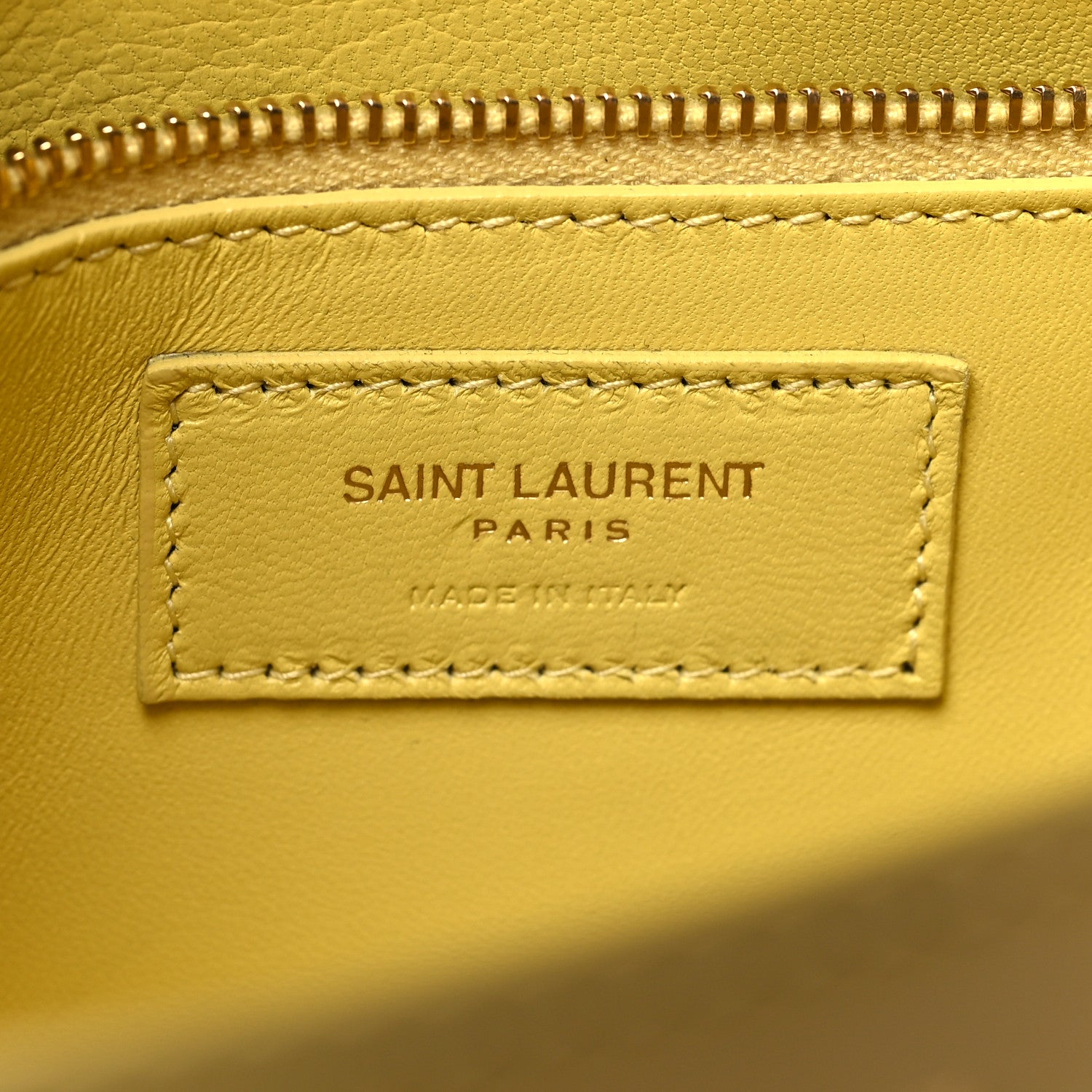 Saint Laurent Smooth Calfskin Carre Satchel Paille 6 of 11