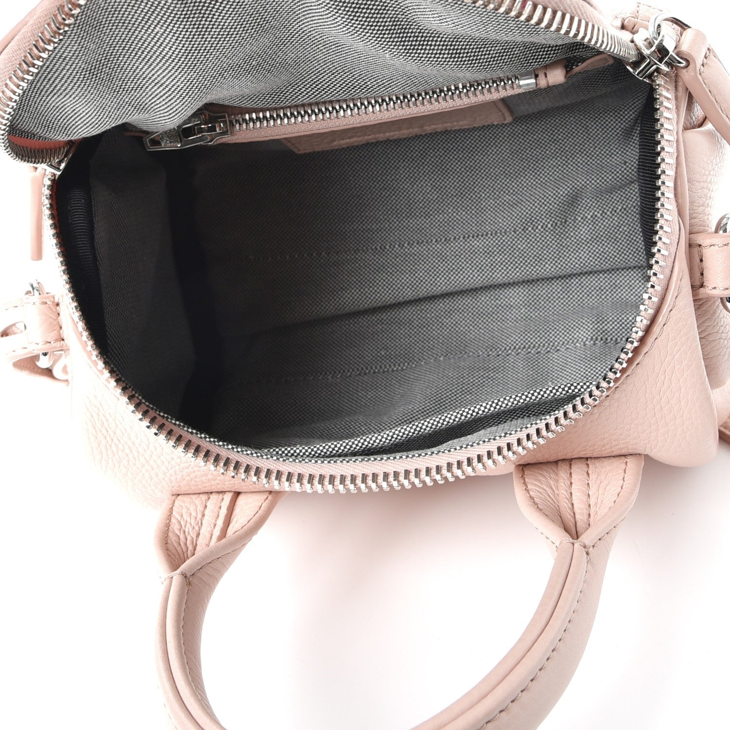 Alexander Wang Pebbled Lambskin Mini Rockie Pale Pink Rhodium Hardware 5 of 7
