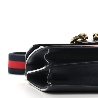 Gucci Moon Calfskin Bamboo Web Medium Dionysus Top Handle Bag Blue Emerald Hibiscus Red 8 of 9