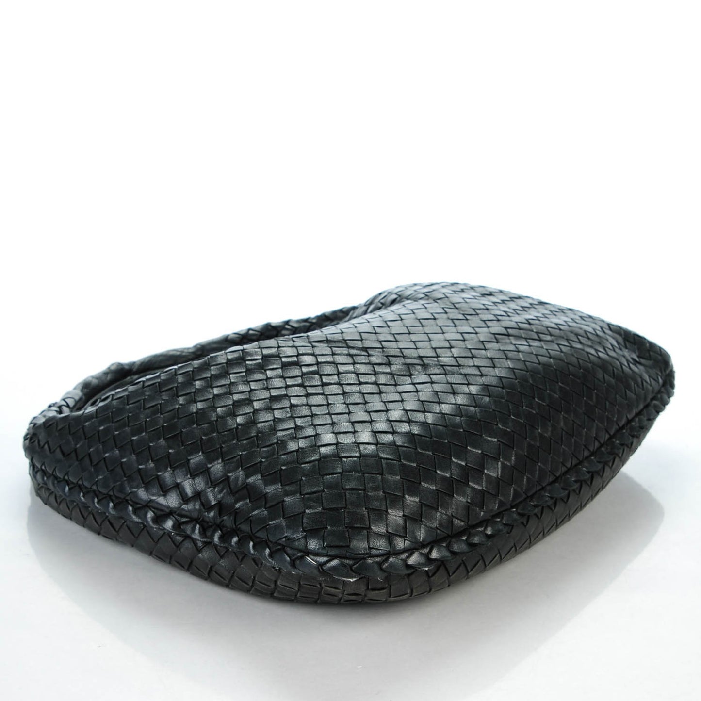 Nappa Intrecciato Medium Veneta Hobo Black