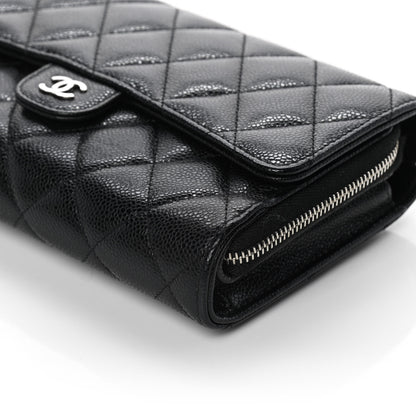 Chanel Caviar Quilted Phone Holder Wallet on Removable Chain Black 14 of 15