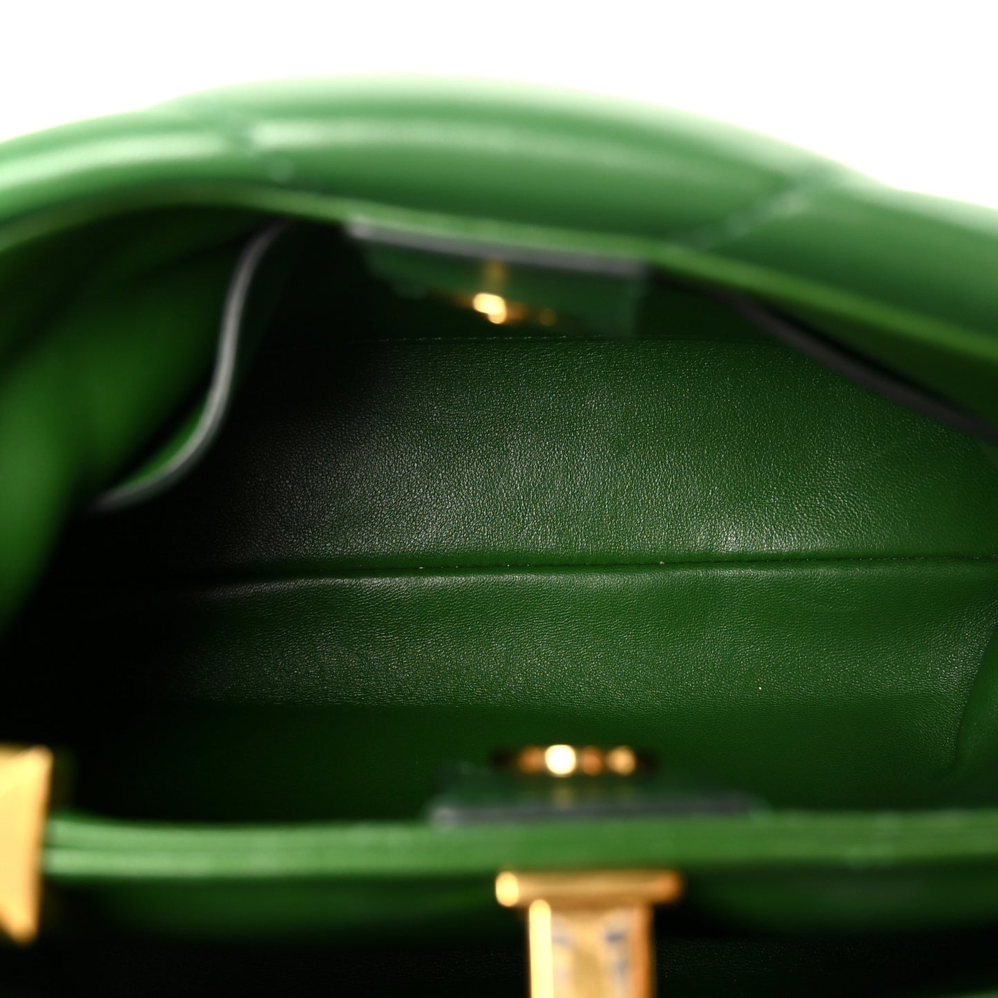 Nappa Small Roman Stud The Handle Bag Gea Green