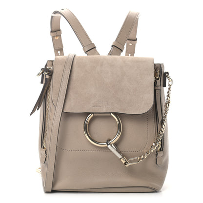 Chloe Suede Calfskin Medium Faye Backpack Motty Grey 1 of 10