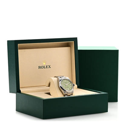 Rolex Stainless Steel 41mm Oyster Perpetual Watch Pistachio 134300 5 of 5