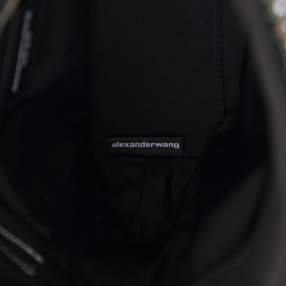 Alexander Wang Mesh Crystal Rhinestone Mini Crusier Tote Black Silver 7 of 12