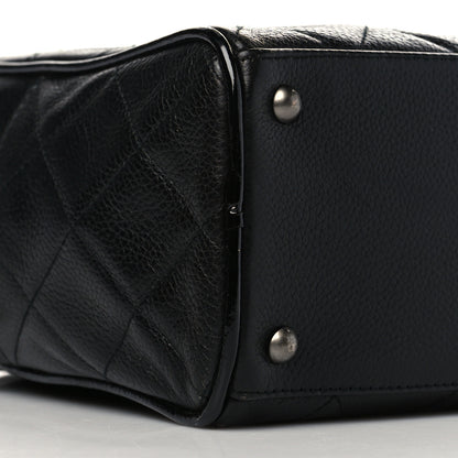 Chanel Calfskin Patent Quilted Bowler Black 8 of 10