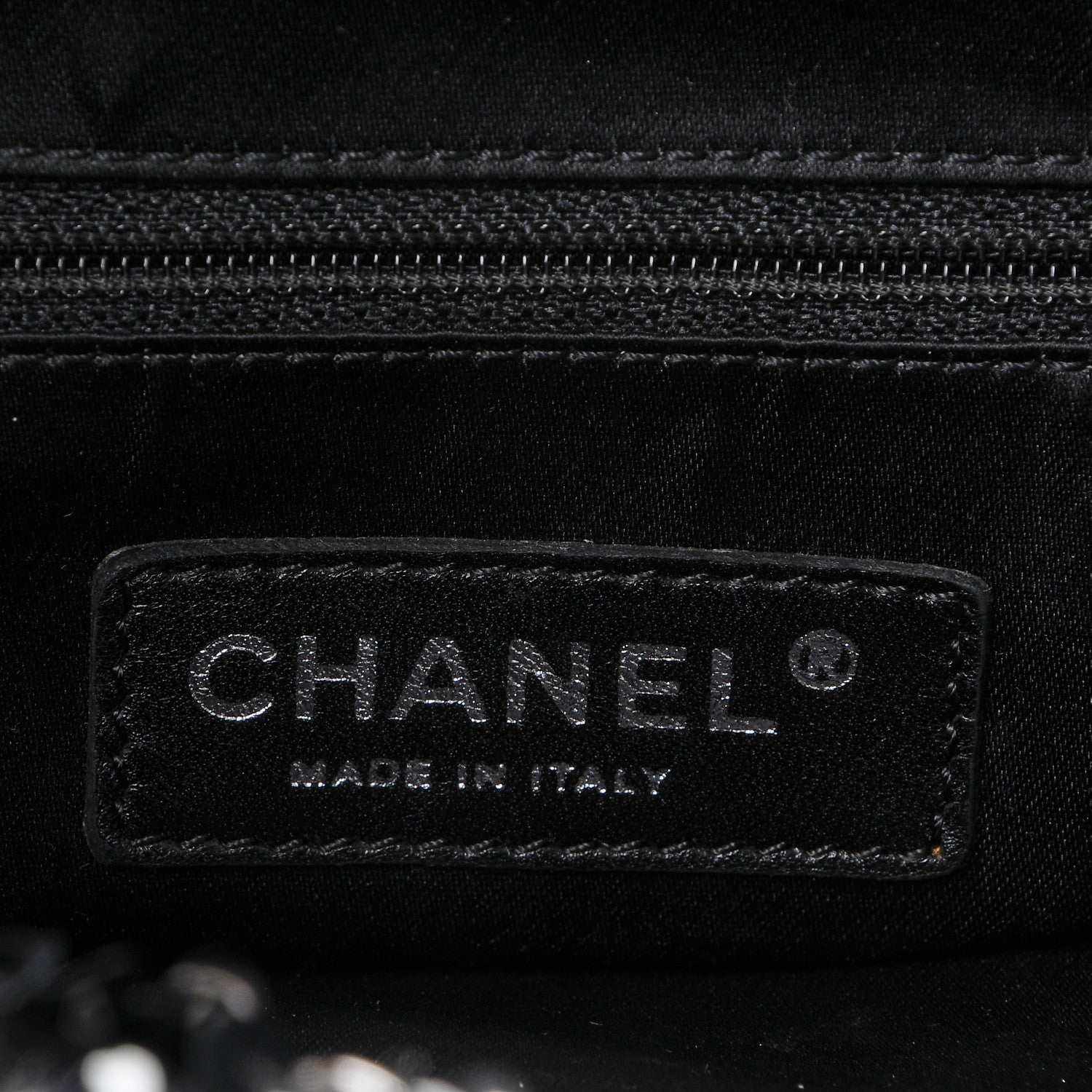 Chanel Sequin Summer Night Drawstring Tote Black 6 of 9