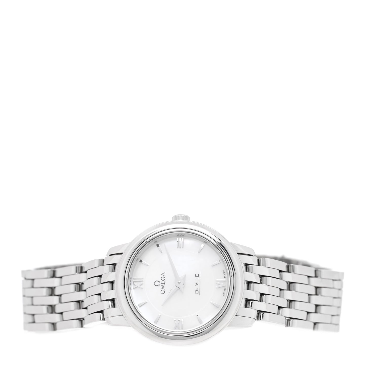 Stainless Steel Mother of Pearl 24mm De Ville Prestige Quartz Watch 424.10.24.60.05.001