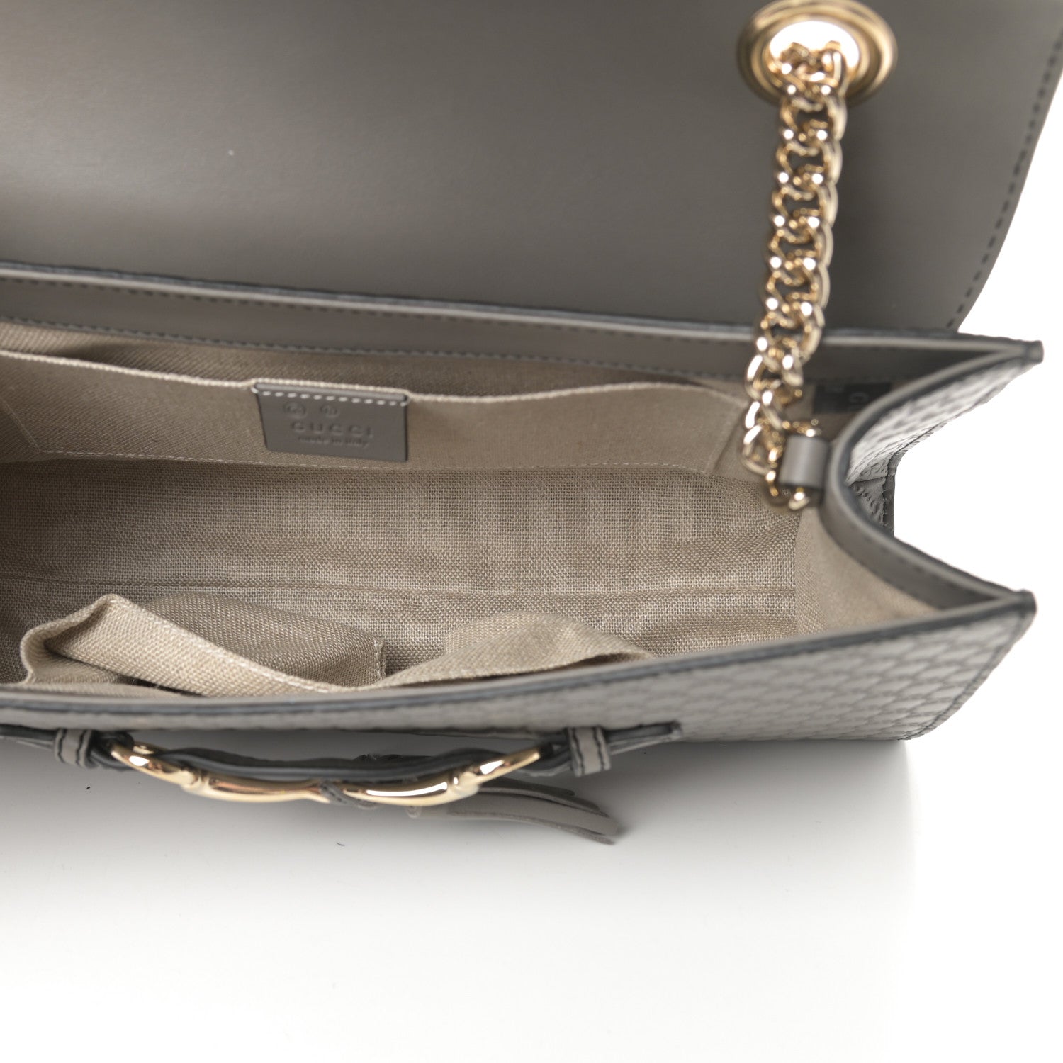 Gucci Soft Microguccissima Medium Emily Chain Shoulder Bag Loess 5 of 11