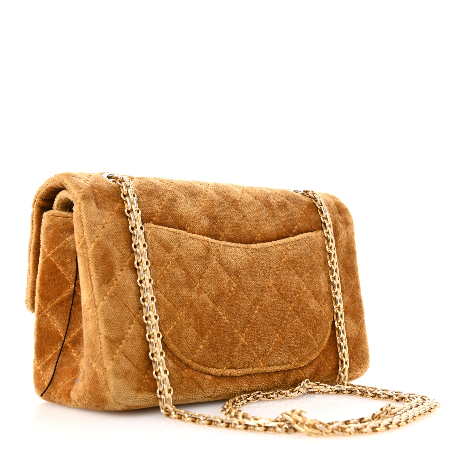 Chanel Velvet Quilted 2.55 Reissue 225 Flap Ochre 3 of 12