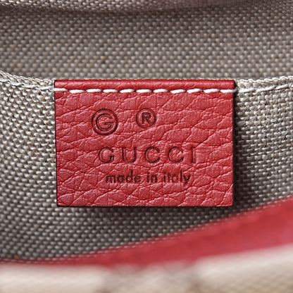 Gucci Monogram Mini Bree Messenger Bag Red 6 of 10