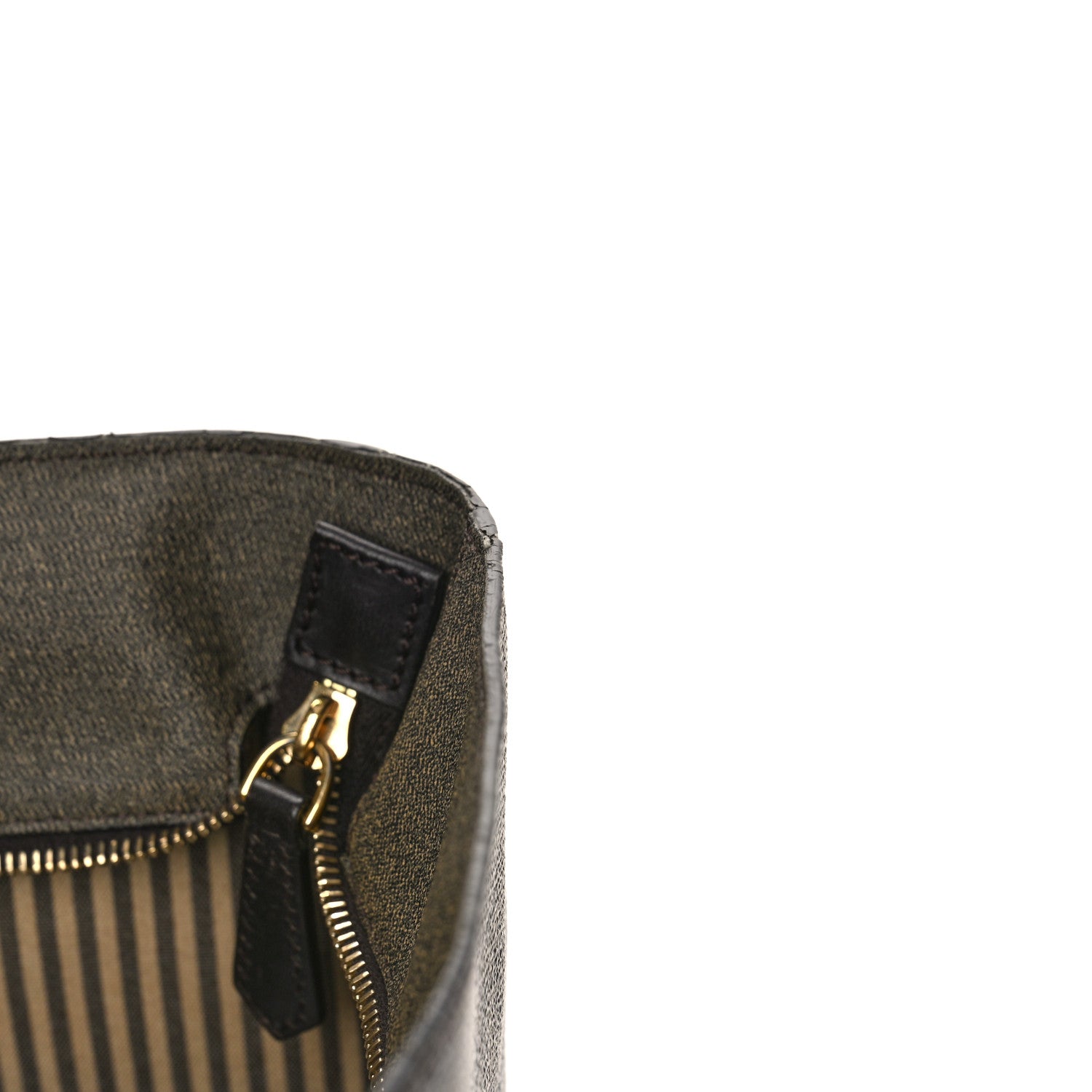 Fendi Zucca Spalmati Medium Roll Tote Tobacco Moro 12 of 12