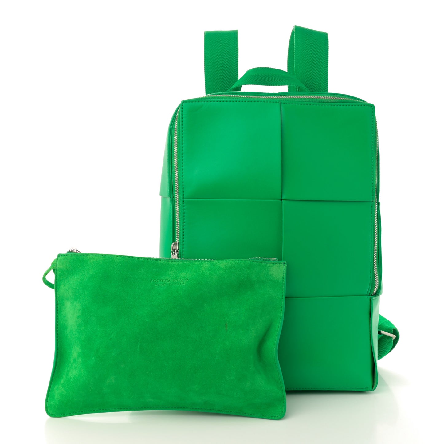 Calfskin Maxi Intrecciato Arco Backpack Parakeet