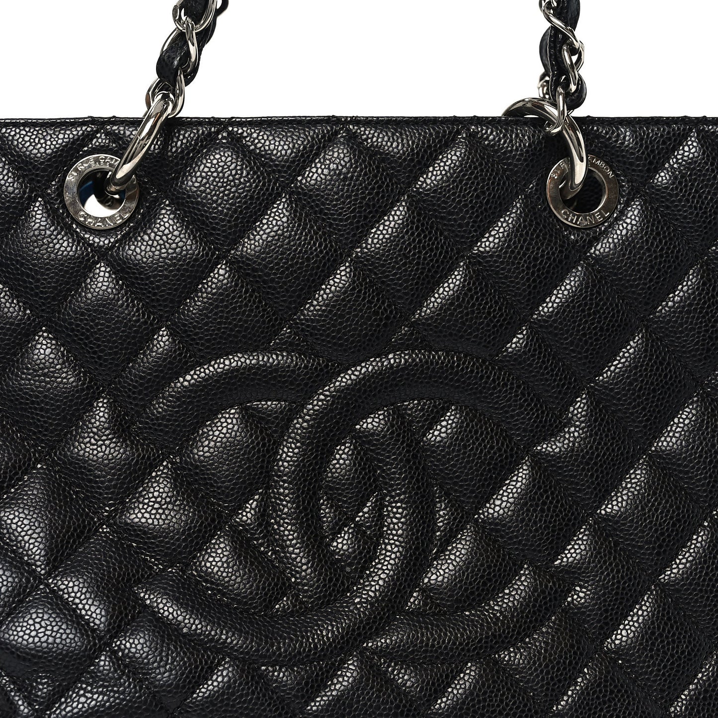 Caviar Quilted XL Grand Shopping Tote GST Black