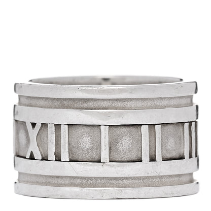 Tiffany Sterling Silver 12mm Atlas Band Ring 49 5 3 of 4