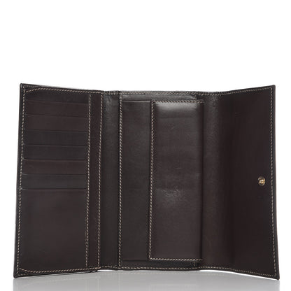 Gucci GG Plus Monogram Joy Continental Snap Oranizer Wallet Beige Ebony Dark Brown 5 of 7