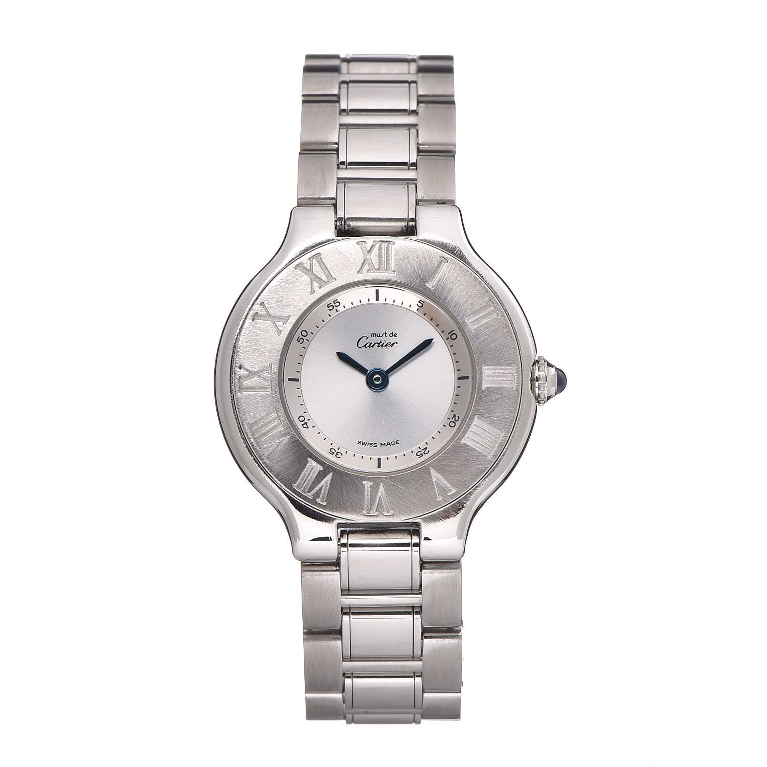 Cartier Stainless Steel 28mm Must De 21 Quartz Watch 1 of 7