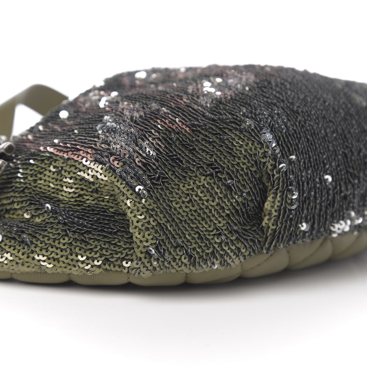 Sequin Coco Cuba Waist Bag Fanny Pack Khaki