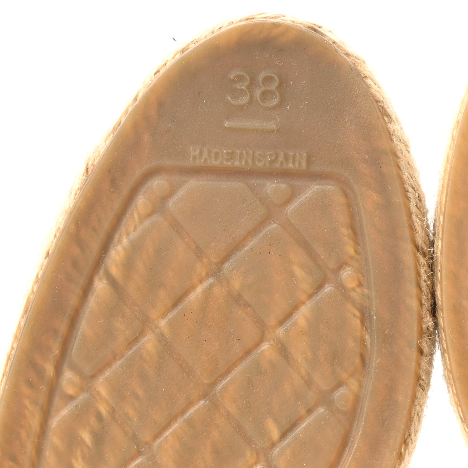 Chanel Lambskin CC Espadrilles 38 Beige Black 6 of 9