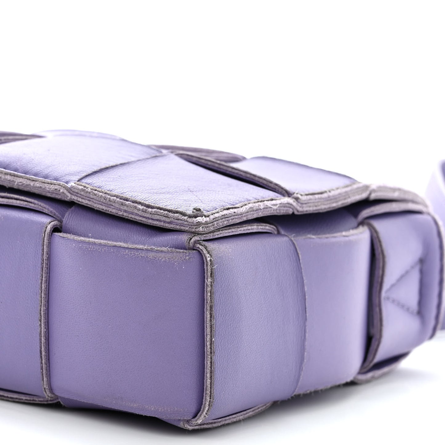 Lambskin Intreccio Cassette Crossbody Bag Wisteria