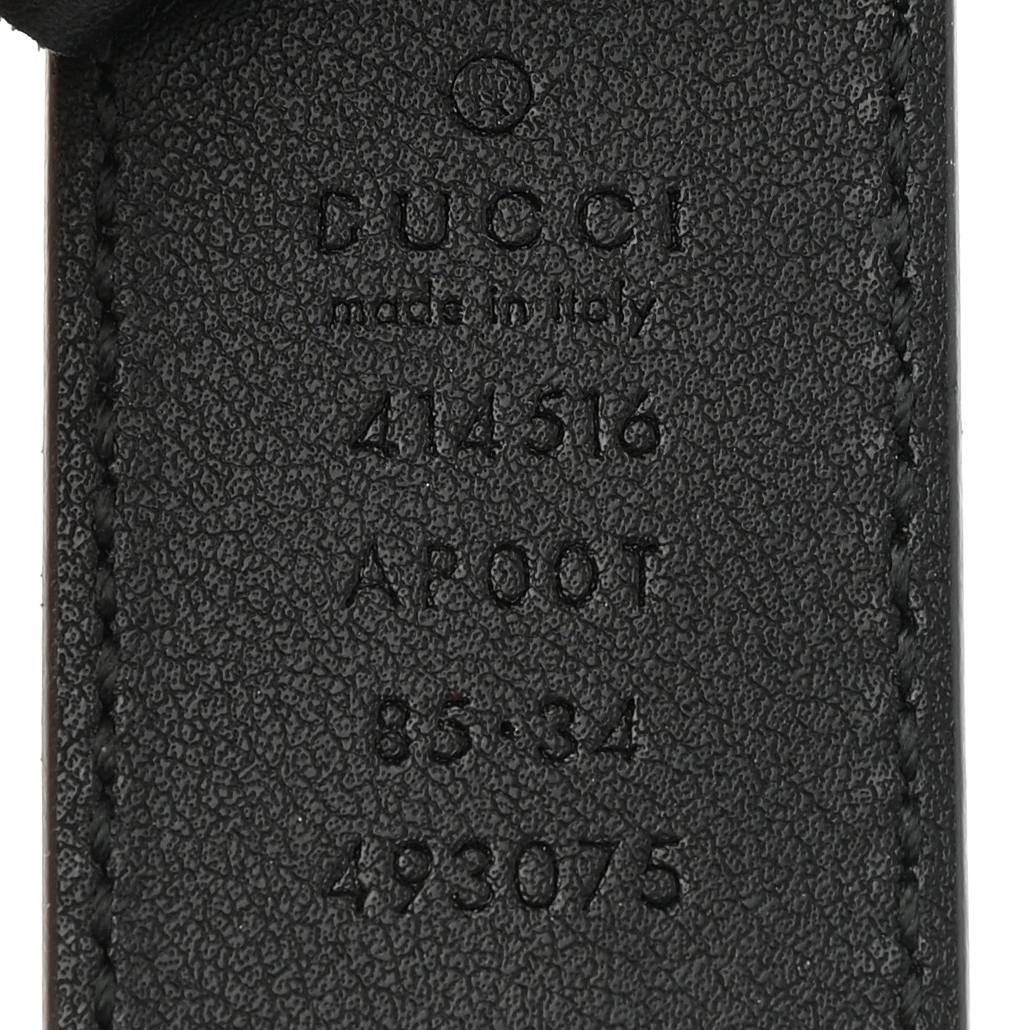 Gucci Calfskin Double G 30mm Belt 85 34 Black 3 of 4