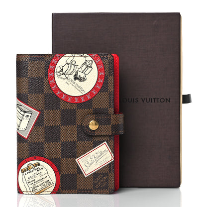 Louis Vuitton Damier Ebene Patch Small Ring Agenda Cover 10 of 10
