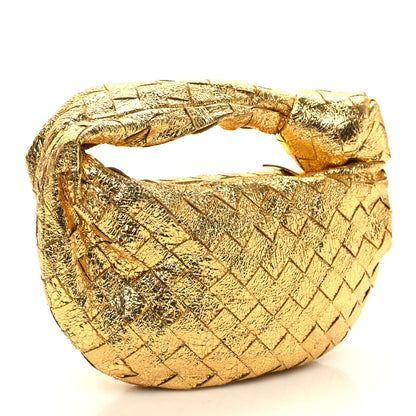 Bottega Veneta Metallic Nappa Intrecciato Mini Jodie Gold 3 of 10