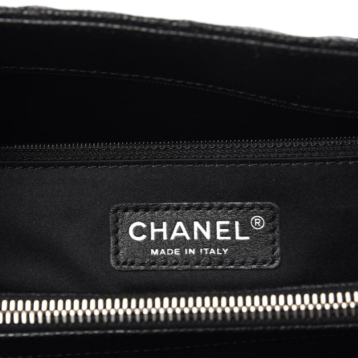 Caviar Quilted Grand Shopping Tote GST Black