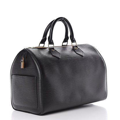 Louis Vuitton Epi Speedy 30 Black 3 of 13