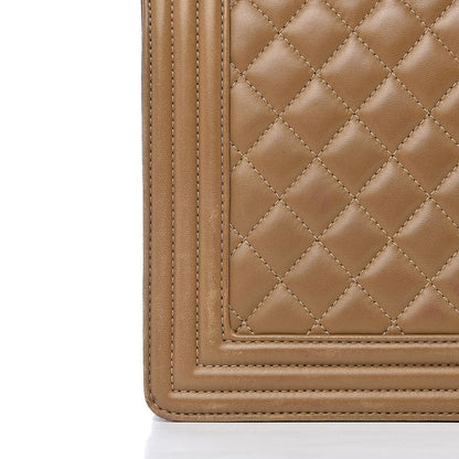 Chanel Lambskin Quilted New Medium Boy Flap Beige 9 of 16