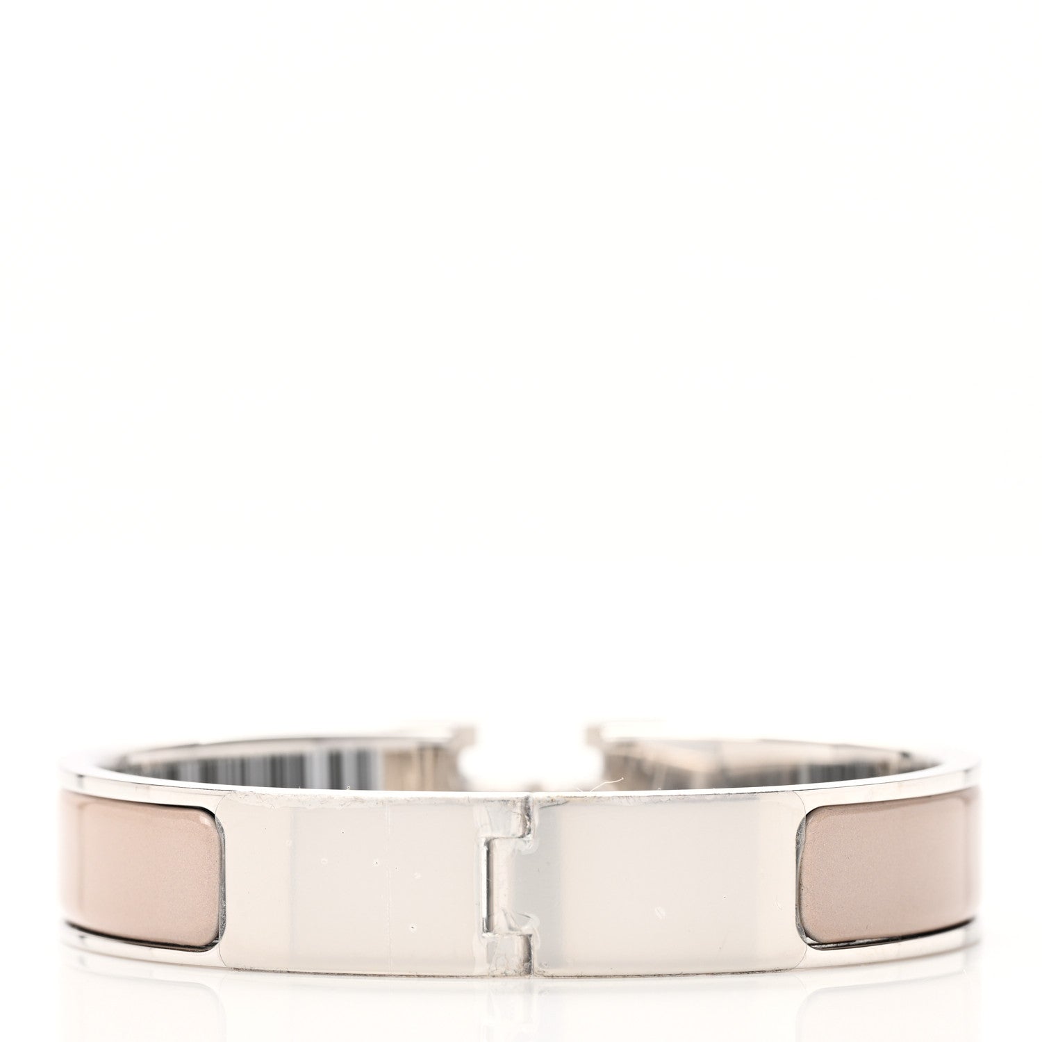 Hermes Enamel Clic Clac H Narrow Bracelet PM Marron Glace 3 of 6