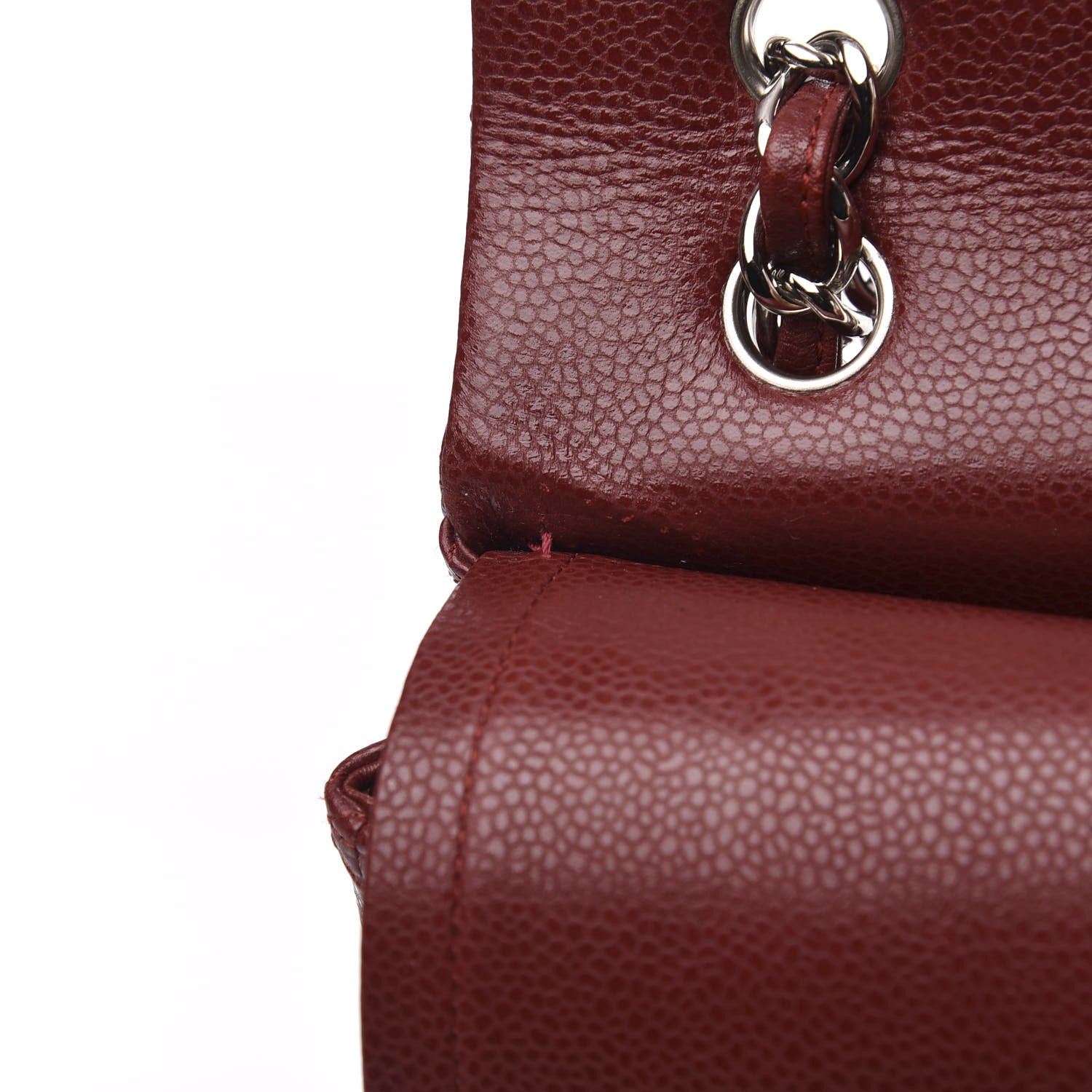 Chanel Caviar Quilted Maxi Double Flap Red 13 of 14
