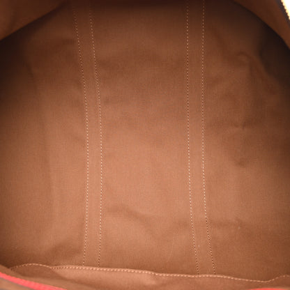 Louis Vuitton Calfskin Monogram Keepall Bandouliere 50 Coquelicot 4 of 9