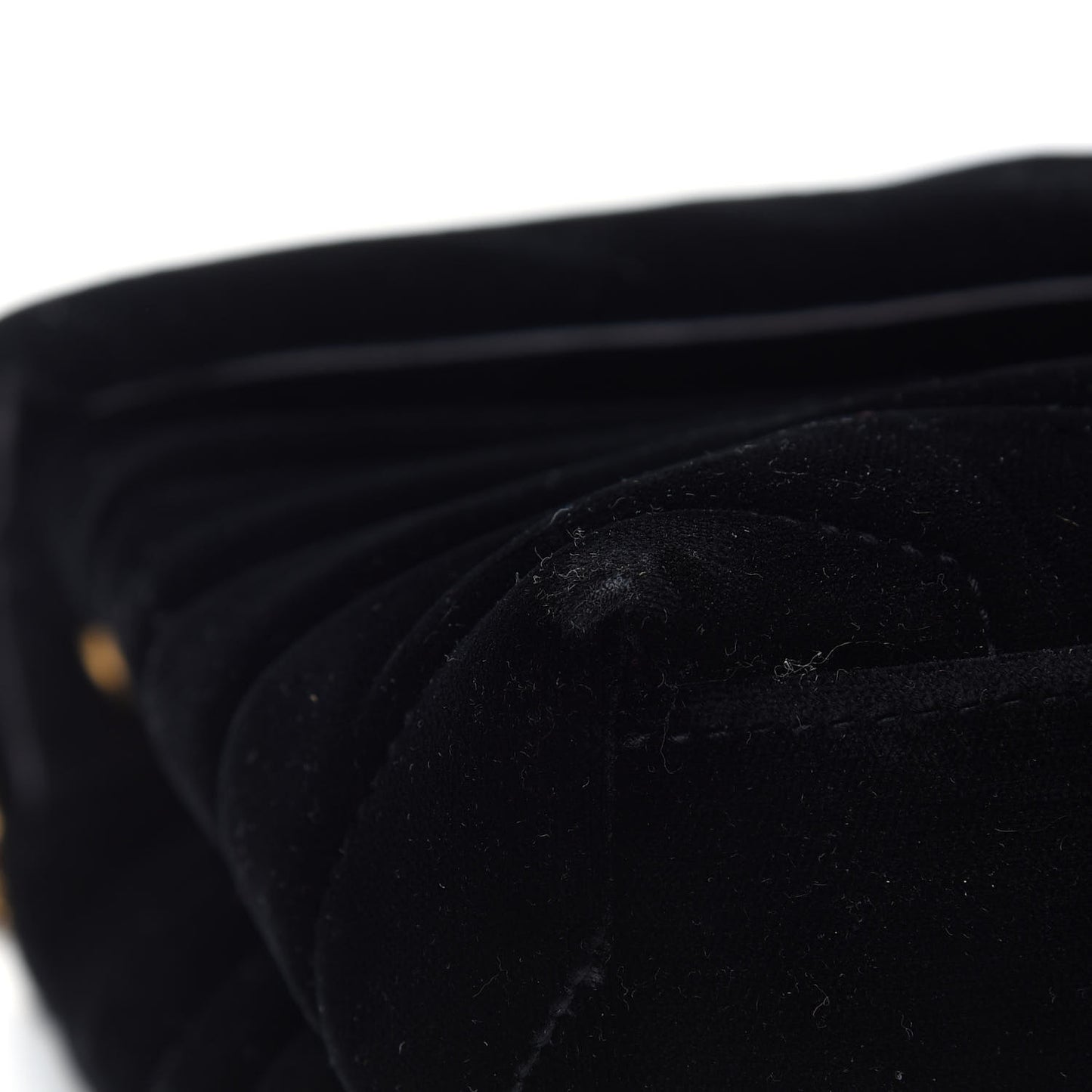 Velvet Y Quilted Monogram Small Loulou Chain Satchel Black